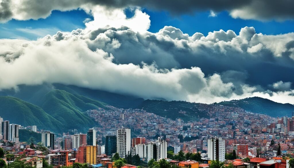 Medellin weather August average cloud cover