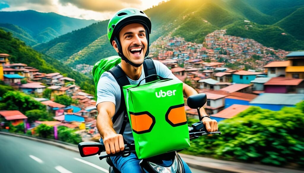 Uber Eats delivery in Medellin
