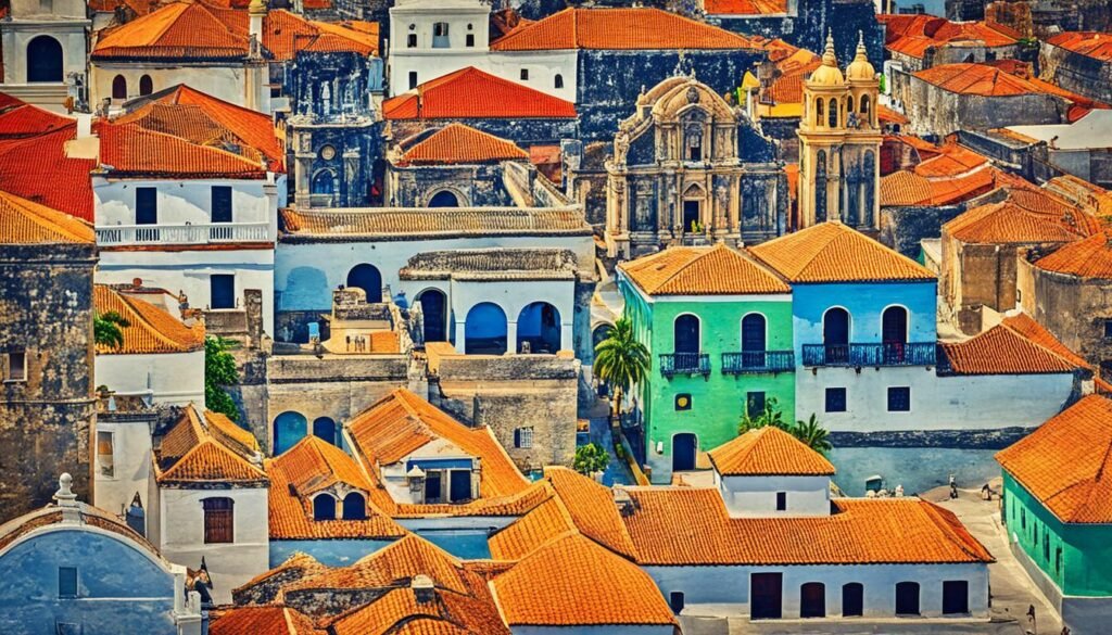 Cartagena old town fort walls Cartagena old town fort walls